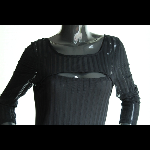 Guess los angeles dress with faux leather skirt - Picture 2 of 4